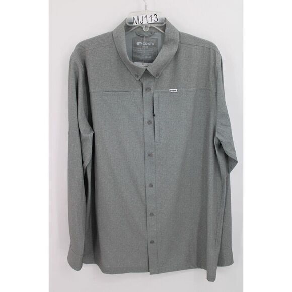 Costa Angler Tech Button Down Shirt large - Picture 1 of 12